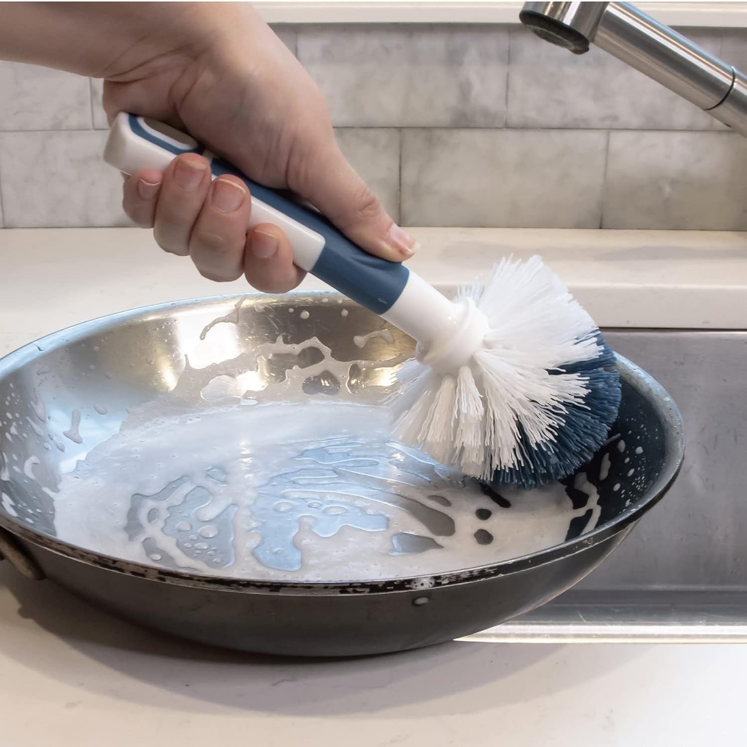 Kitchen Scrub Brush, Dish Washing Scrubber, Small Sink & Dish Scrub Brush