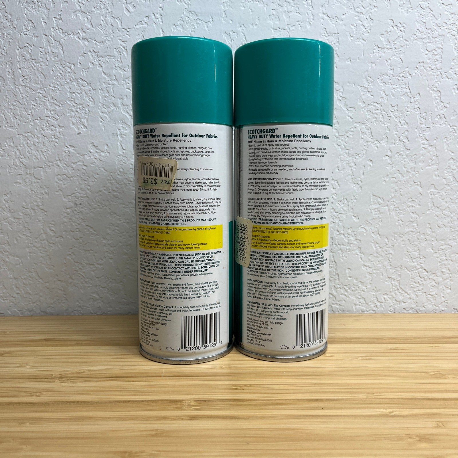 Scotchgard Heavy Duty Water Repellent 11oz Spray 2-Pack Vintage 90s 3M Outdoor