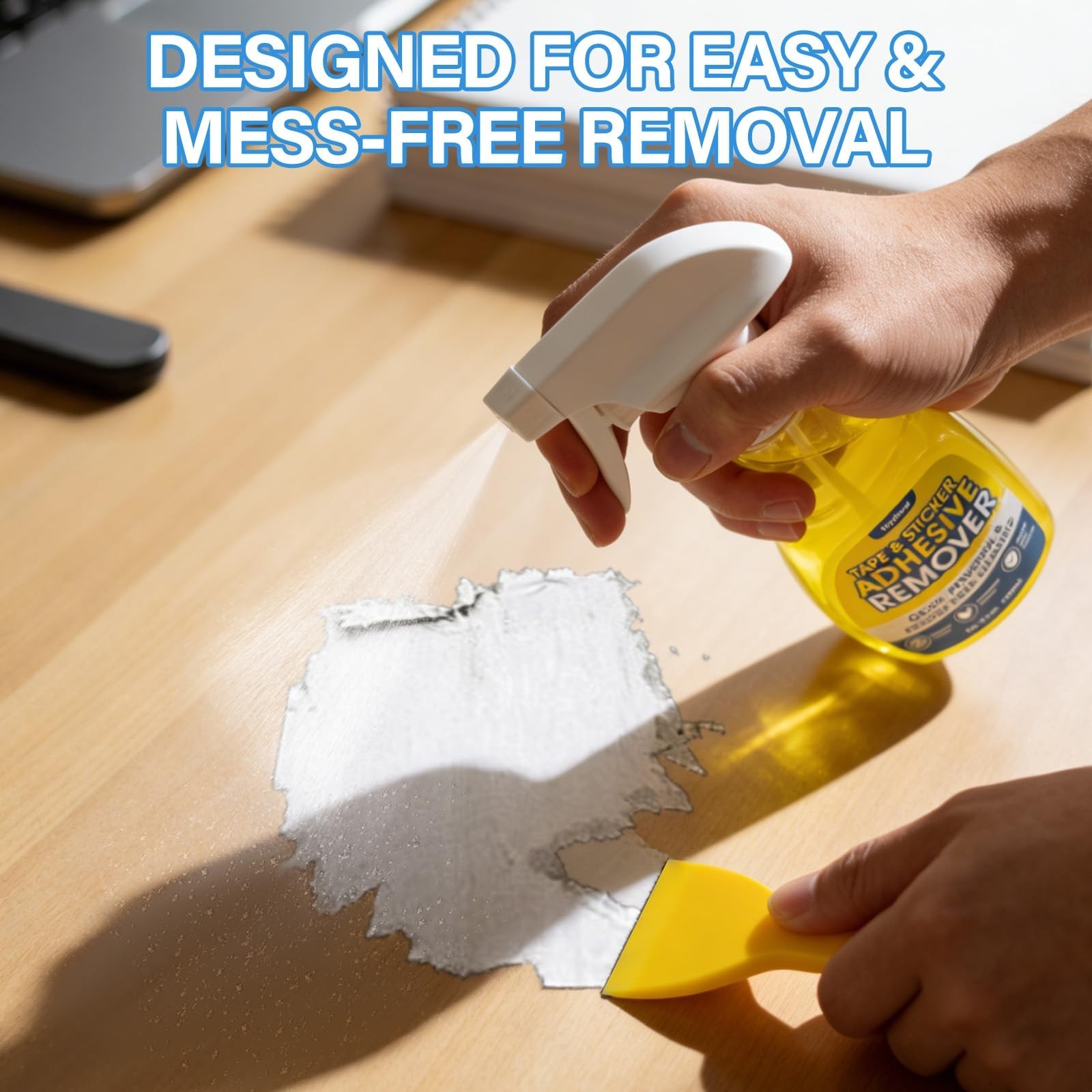 Adhesive Remover Spray 10.6 oz – Sticker, Label & Tape Residue Cleaner for Metal