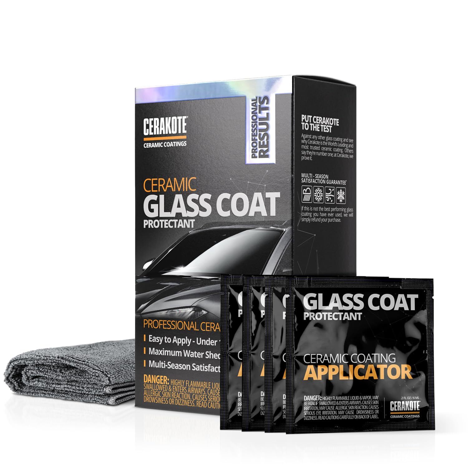 Ceramic Glass Coat Protectant Hydrophobic Automotive Rain Repellant Longlasting