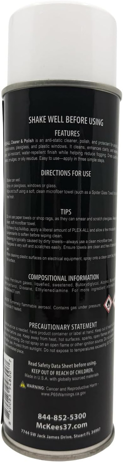 MK37-560 Plex All Cleaner and Polish, 19 Fl. Oz
