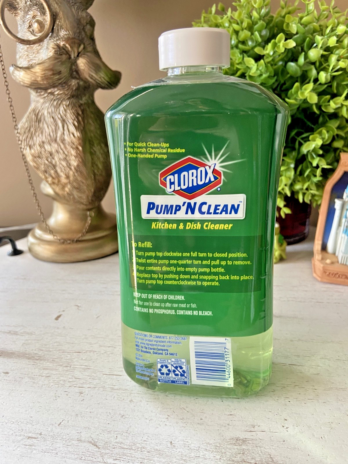 Clorox Pump ‘N Clean Refill Kitchen Dish Cleaner Crisp Citrus 24 oz