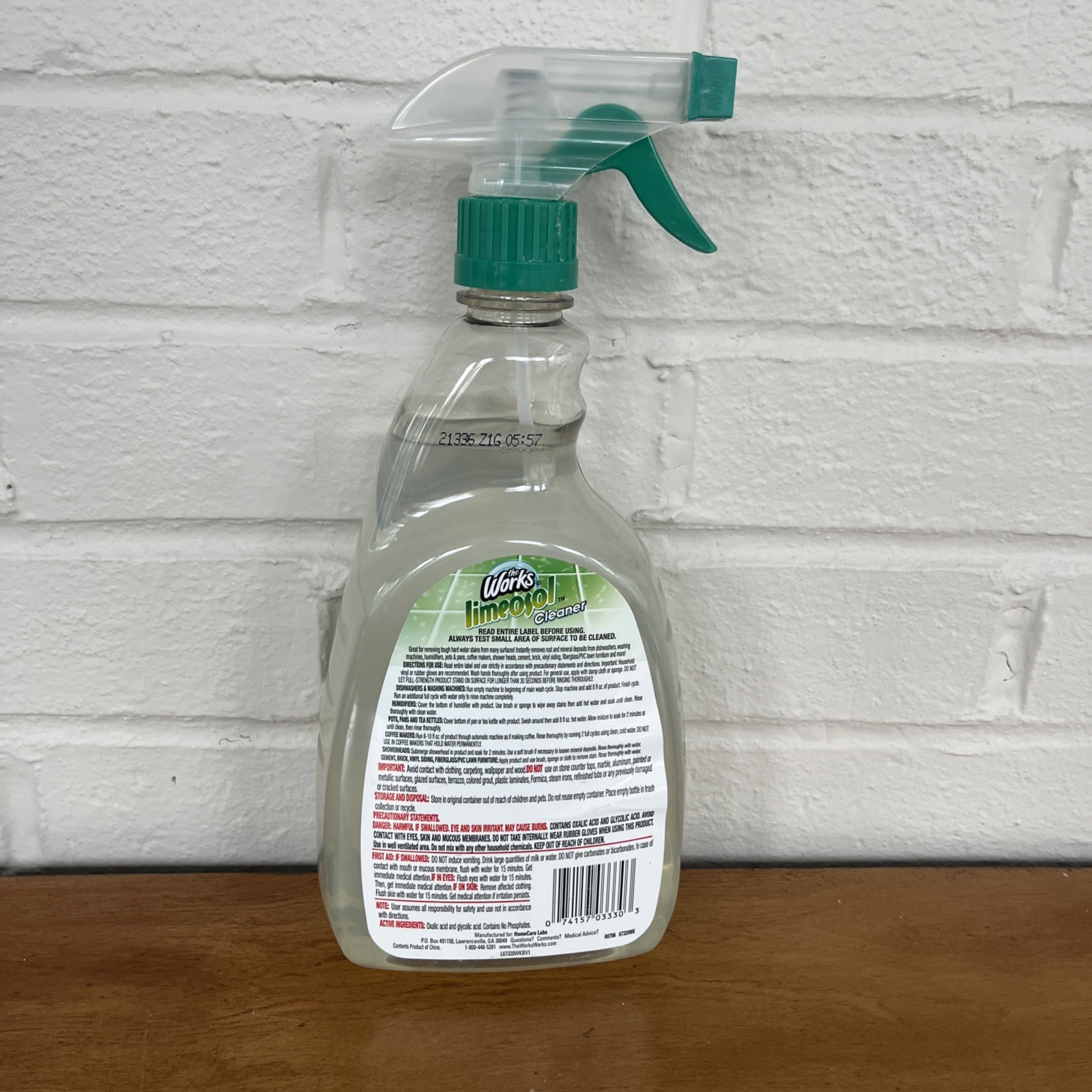 The Works LIMEOSOL Cleaner Original Formula Lime Calcium Rust Hard Water