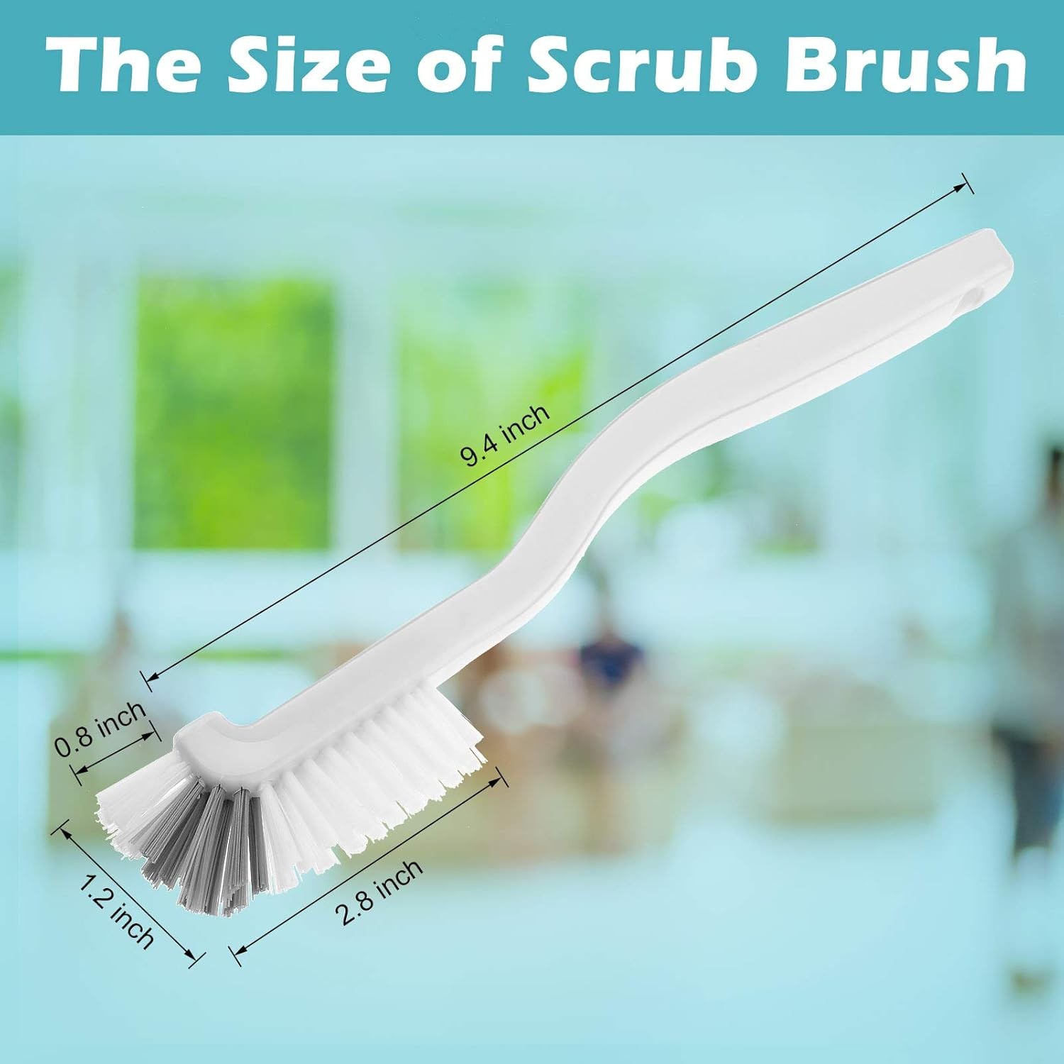 5 Piece Kitchen Sink Dish Brush Set White Black