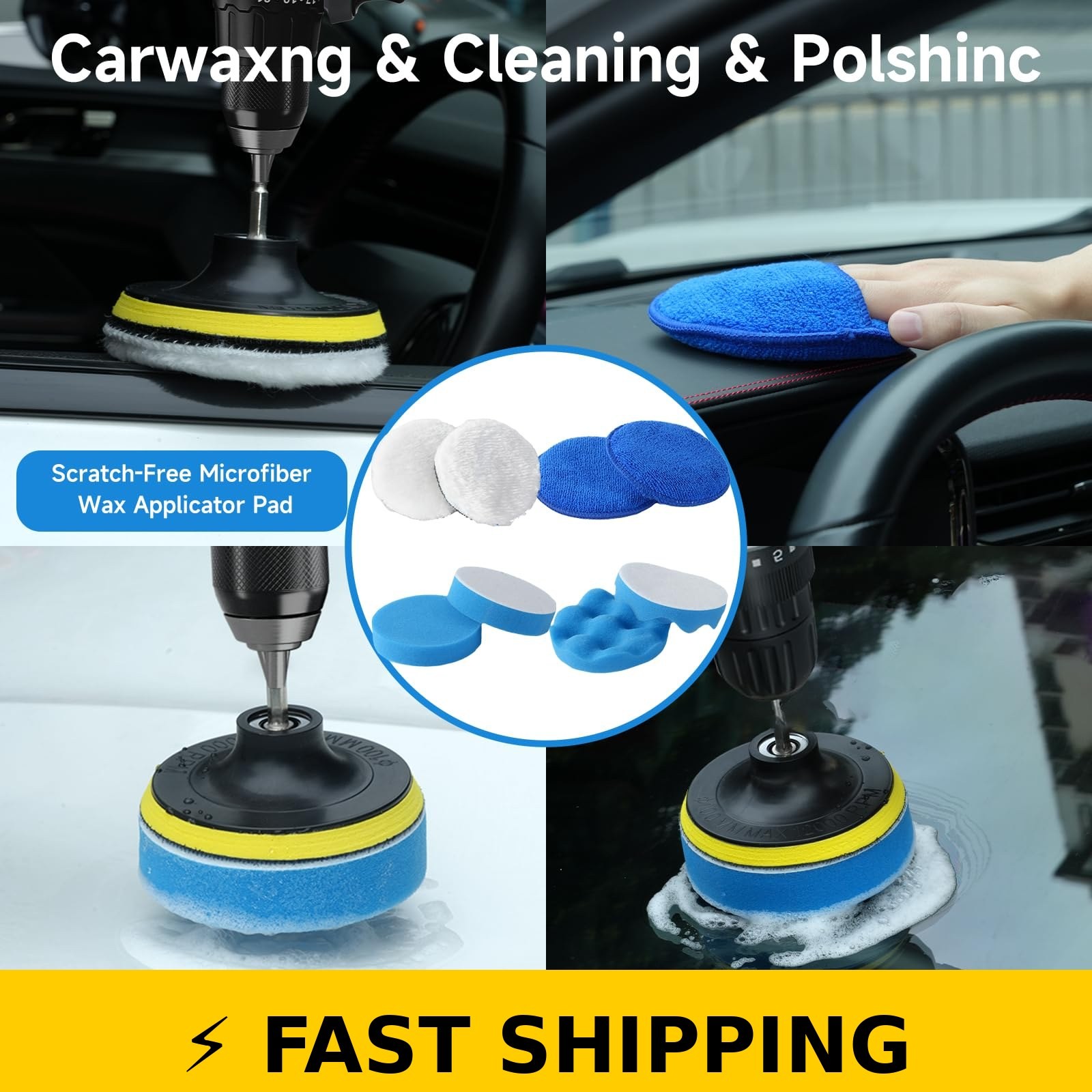 NIKCOSMK 36Pcs Car Detailing Kit – Professional Cleaning Tools
