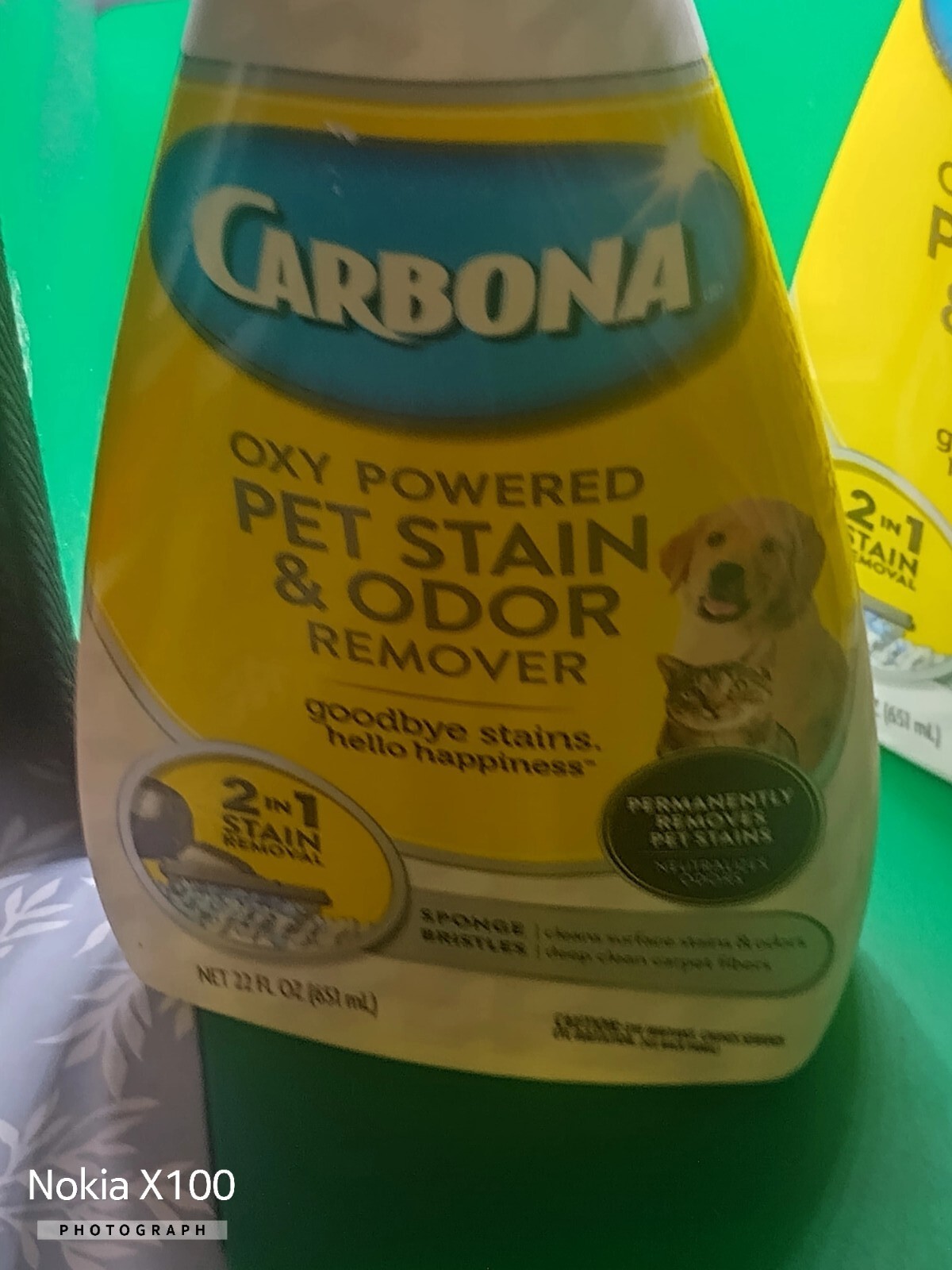 Carbona 2 in 1 Oxy-Powered Pet Stain Odor Remover Carpet Cleaner Lot Of 3. 1F2