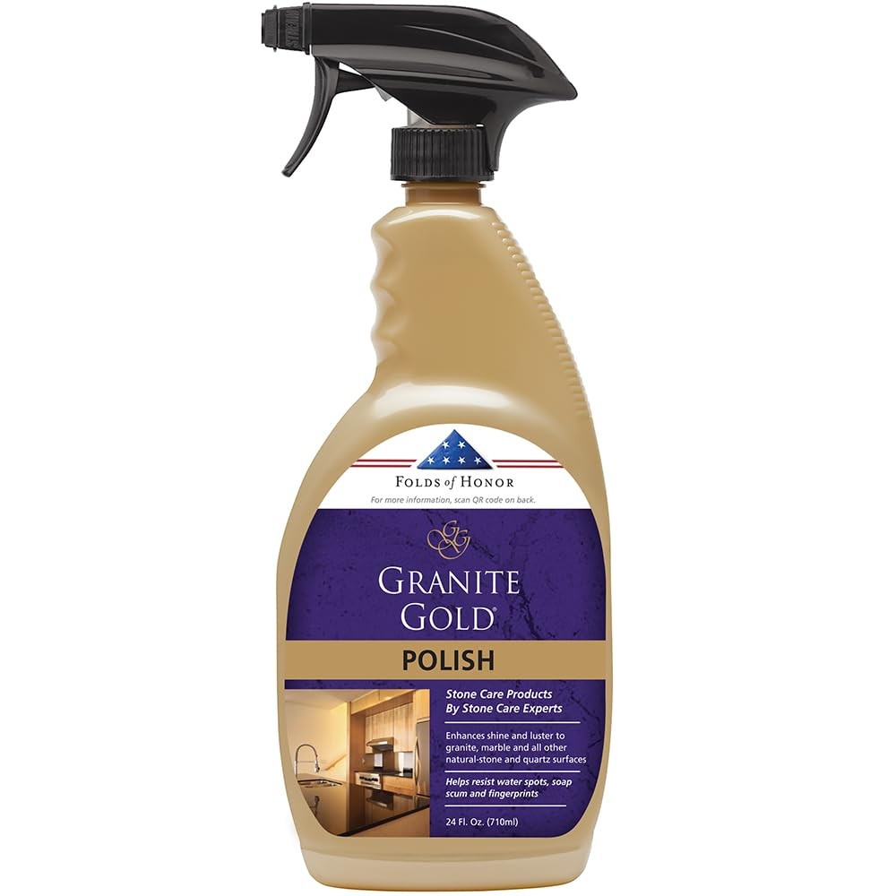 Polish Spray, Streak-Free Shine for Granite, Quartz, Marble, Travertine, Natu…