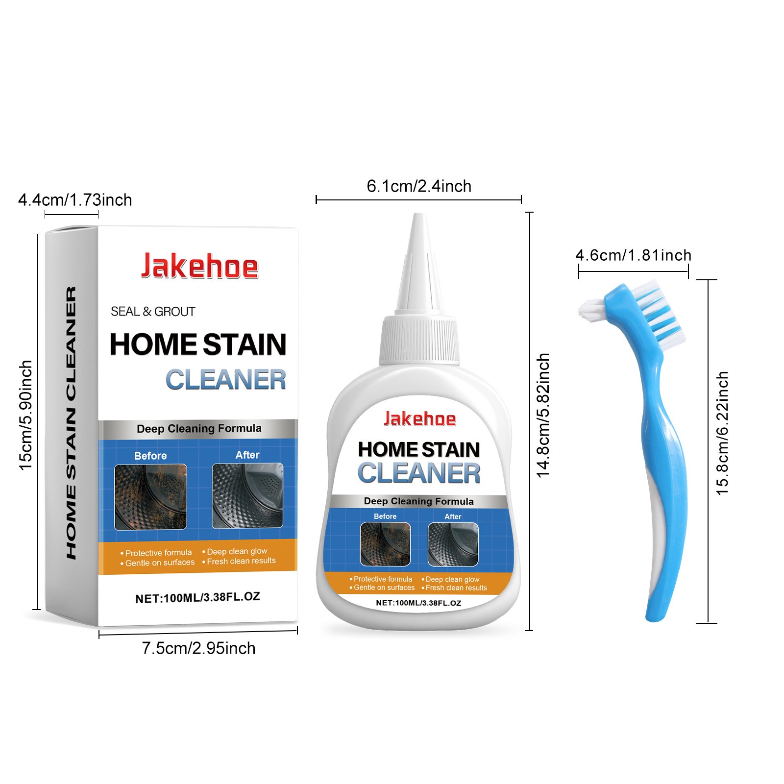 JAKEHOE Household Dirt Cleaning Gel For Home, Kitchen, And Metal Surfaces Cross-