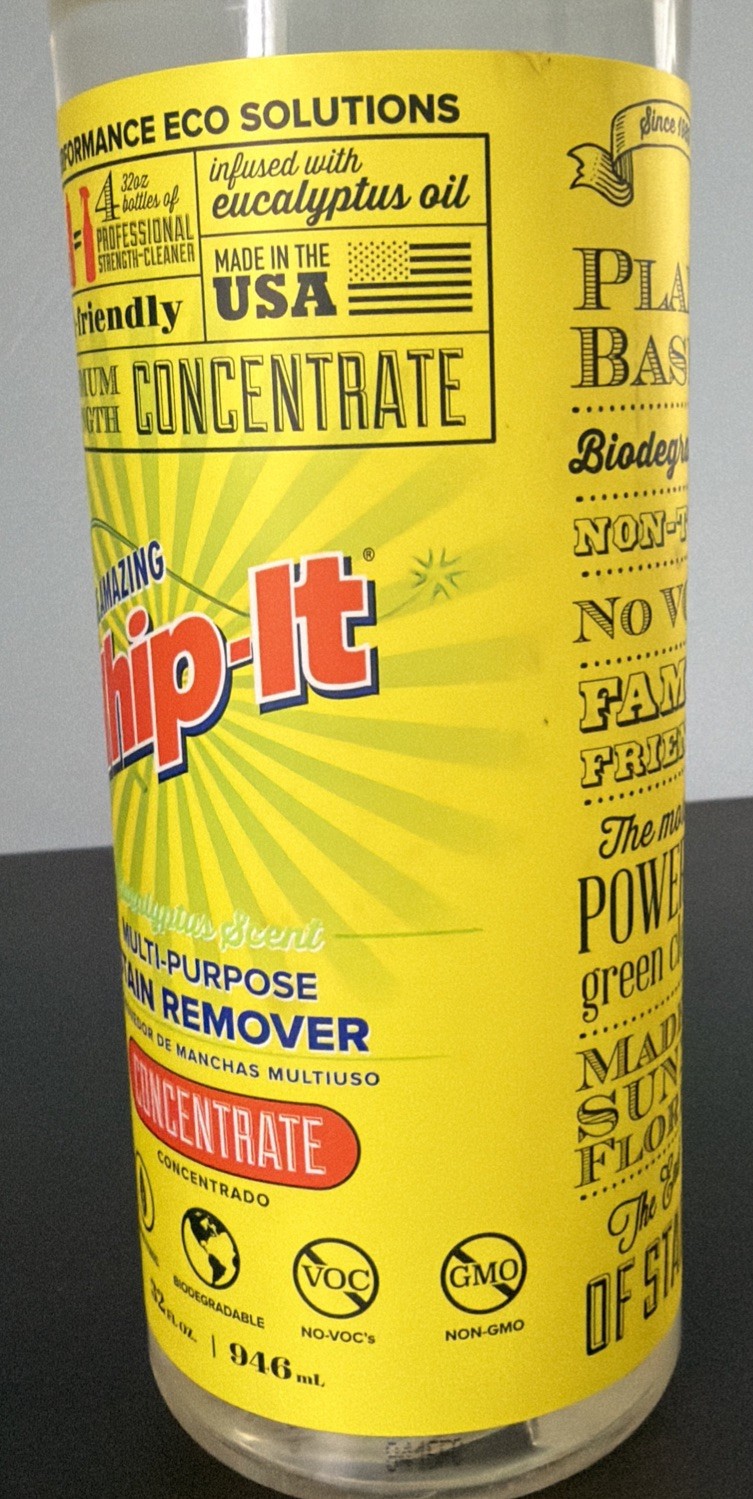 The Amazing Whip-It Multi Purpose Stain Remover Cleaner Concentrate 32 oz x 1