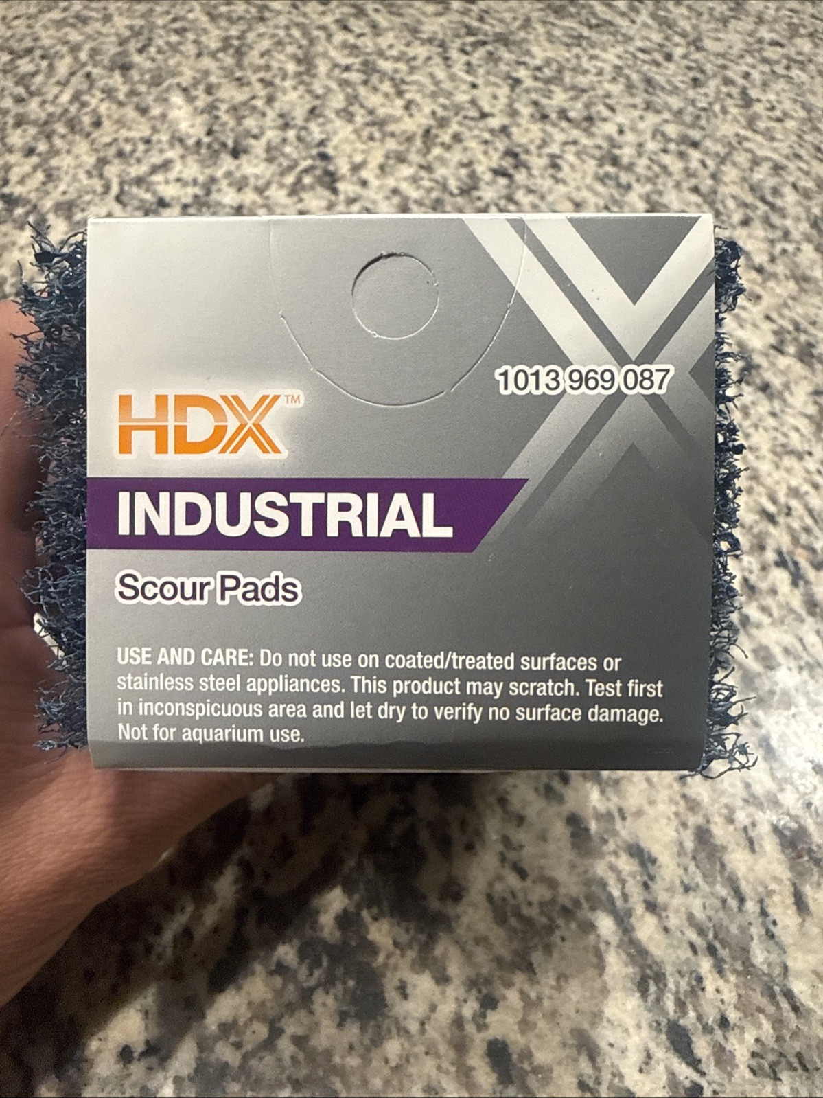 HDX Industrial Strength Scouring Pads 1″ Thick Multi Surface Lot Of 4