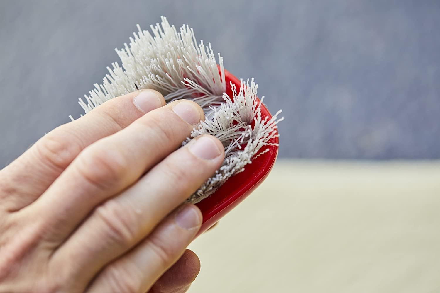 Stiff Bristle Carpet and Upholstery Cleaning Scrub Brush for Automotive, Home, C