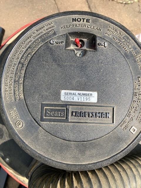 Replacement Parts for Sears CRAFTSMAN 16 Gallon 1.8 Peak HP Wet/Dry Vac