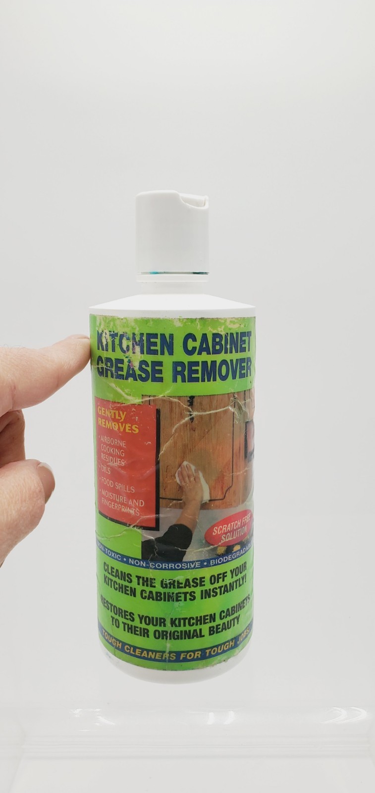 Kitchen Cabinet Grease Remover Non Toxic Non Corrosive 12 fl oz Scratch Free