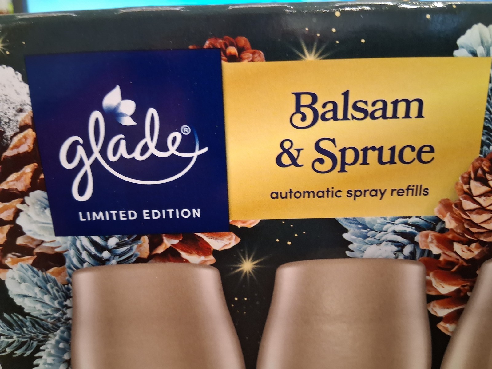 BALSAM & SPRUCE GLADE AUTOMATIC SCENTED SPRAY, 3-6.2 oz REFILLS 1-SPRAY UNIT