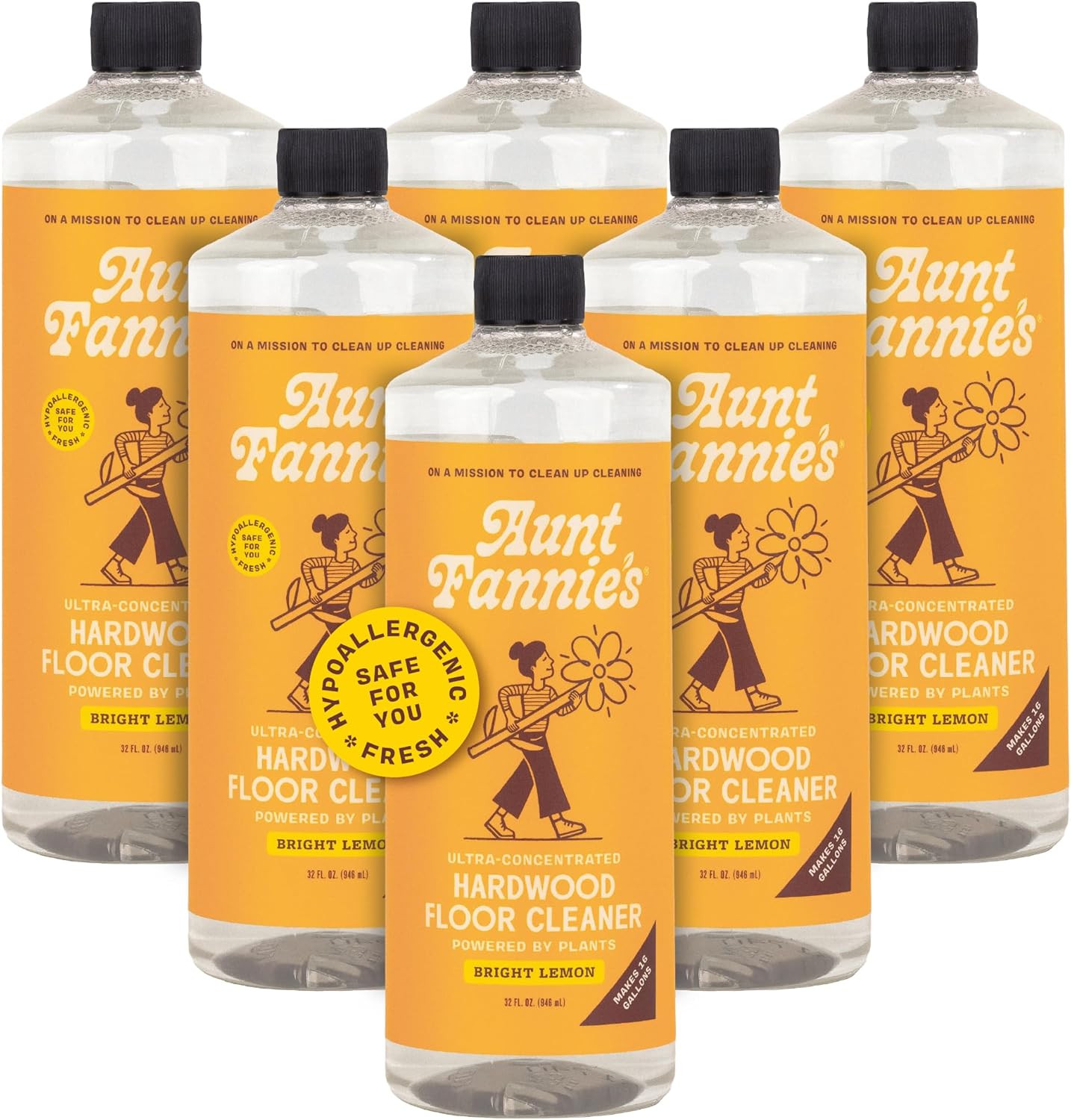 Ultra Concentrated Hardwood Floor Cleaner, Vinegar-Free Plant Based Hardwood Flo