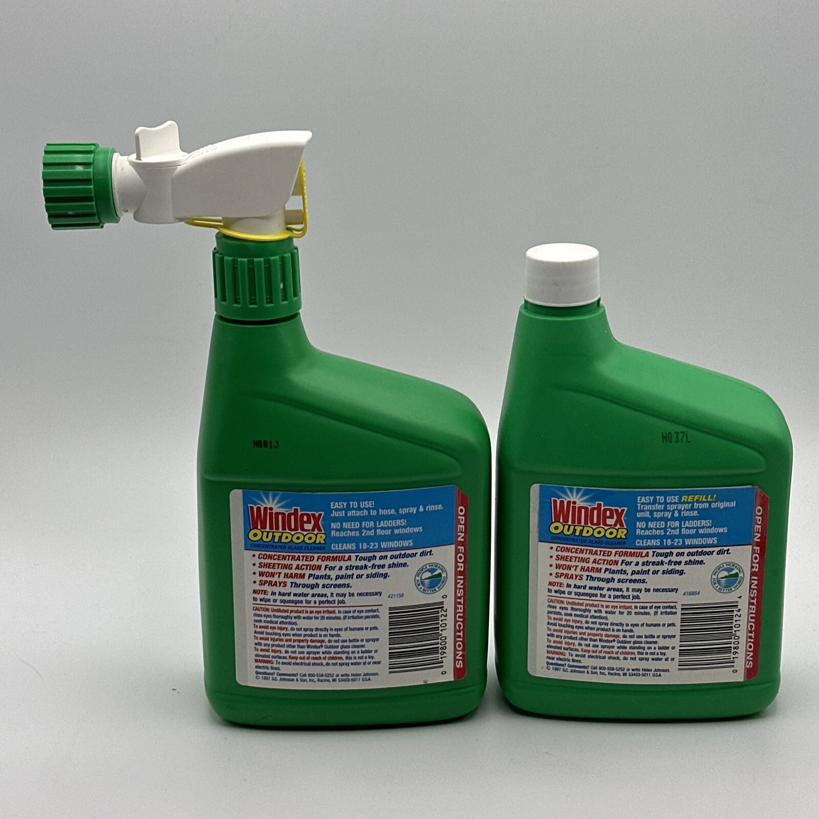 NOS Windex Outdoor Glass surface concentrated Cleaner 32.OZ EA (2pk)