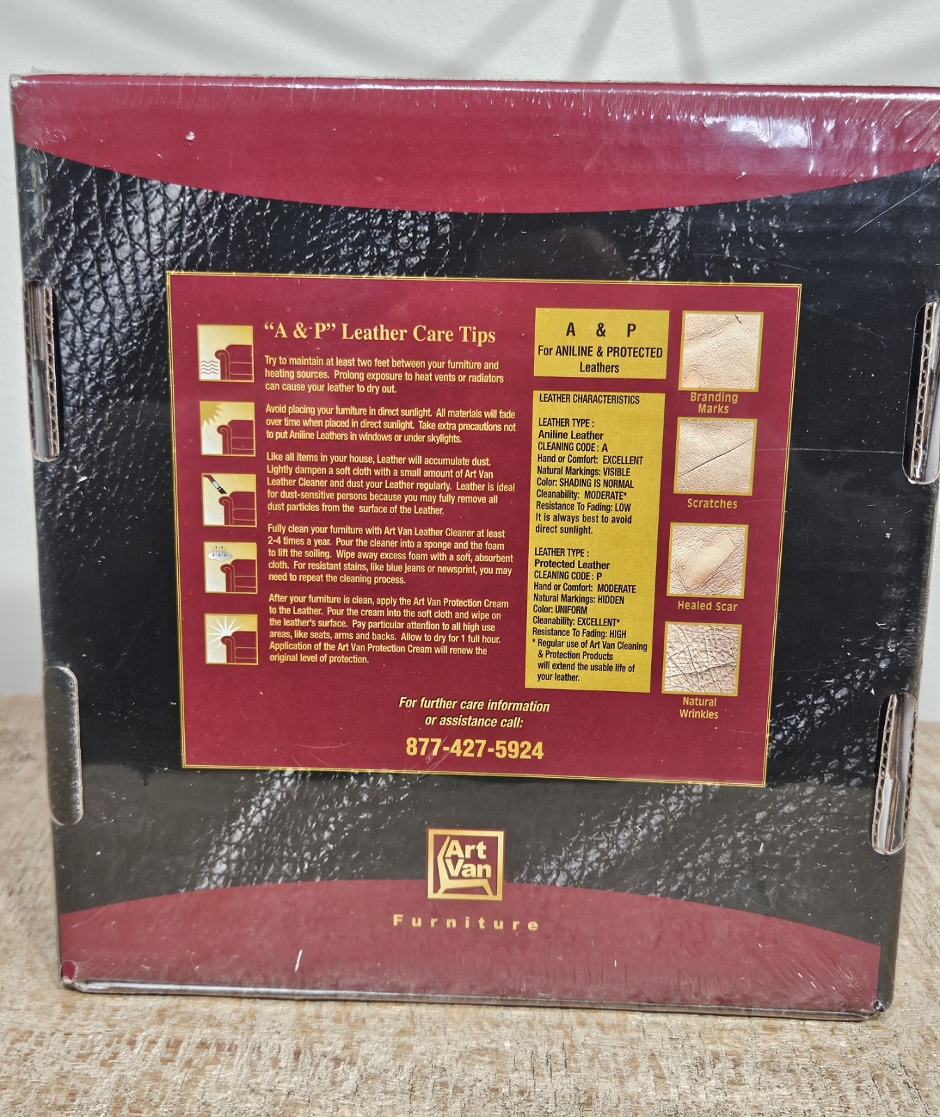Art Van Leather Protection & Cleaning Kit