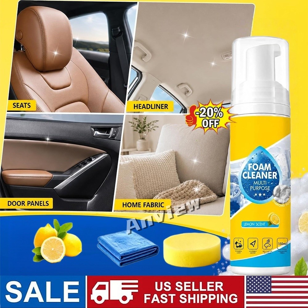 Multi-Enzyme Foam Cleaner,All-Purpose Deep Cleaning Spray For Car,Kitchen,Sofa