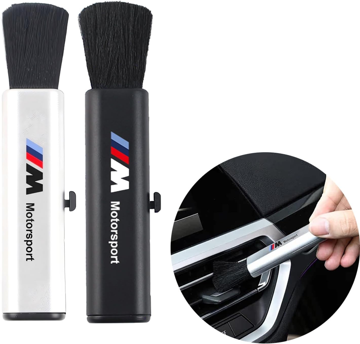 BMW Interior Detailing Brush Car Cleaning Tool 2-Mode Length