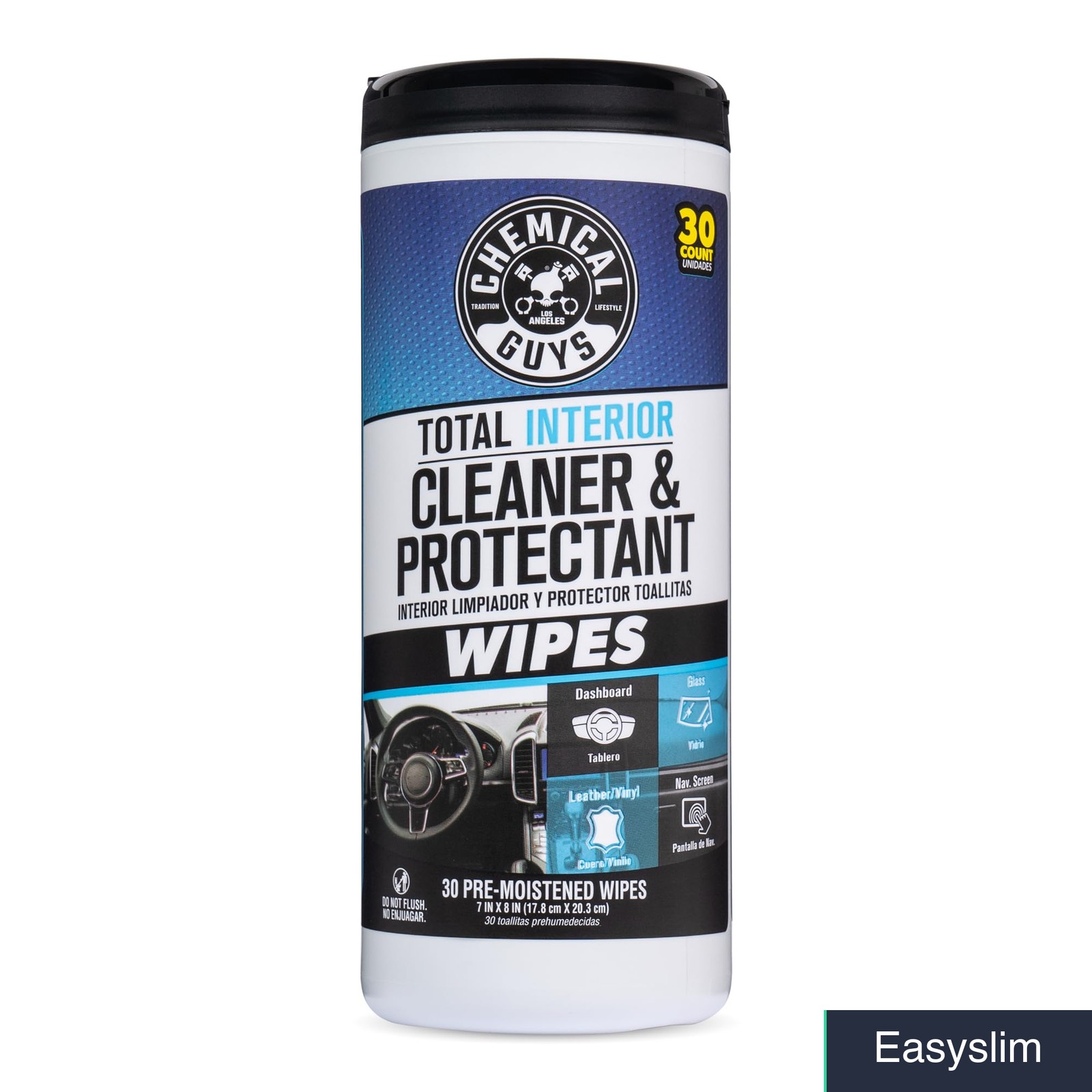 Interior Cleaner Wipes 30 Count Multi Surface Car Auto Protection