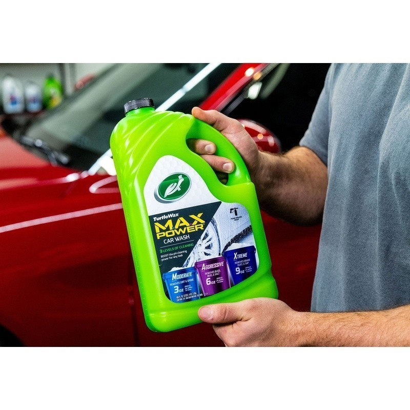 Max-Power Car Wash Soap W/ 3 Levels Cleaning Ultimate Shine & Protection New