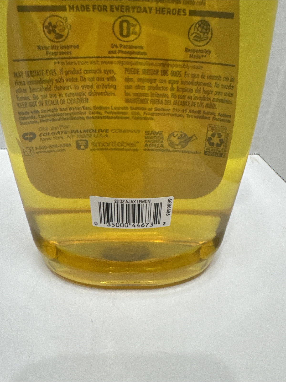 Ajax Super Degreaser Dish Soap Liquid Lemon Scent 28 Fl Oz – Real Citrus Extract