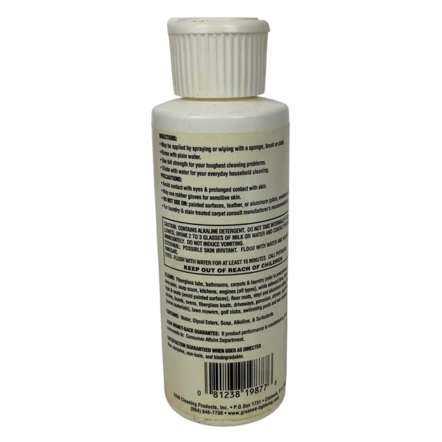 Greased Lightning Cleaner & Degreaser 4 Fl Oz Bottle For Laundry & Household Use