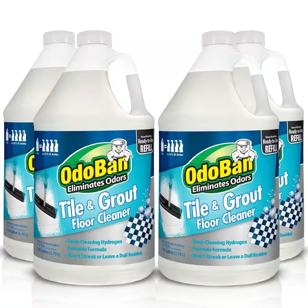 OdoBan 4Gal. Tile& Grout Floor Cleaner (Ready-to-Use) tough soils, dirt grime
