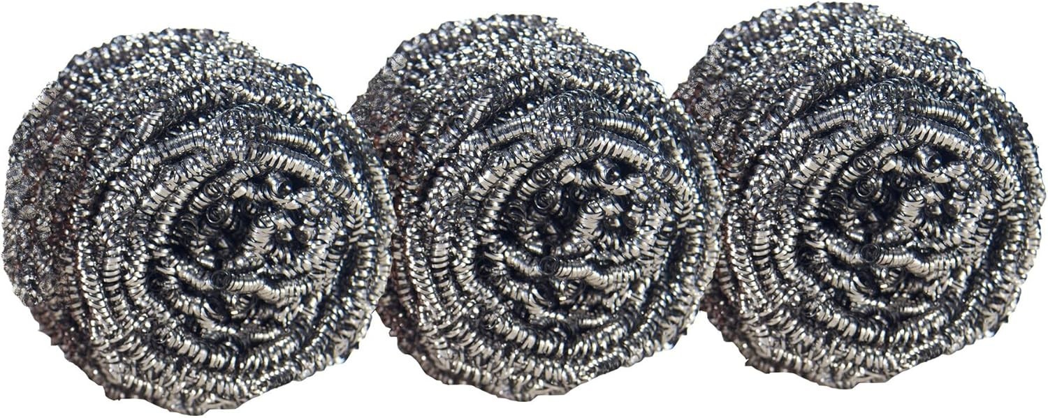 Scotch-Brite Stainless Steel Scrubbers 16 Count Heavy Duty Cookware Cleaning Pad