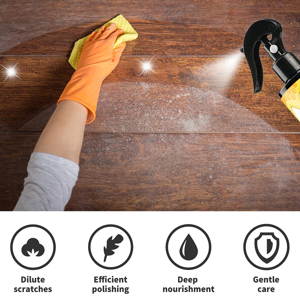Bee Wax Furniture Polish Spray(Natural Micro-Molecularized Beeswax)w/ Tool 1Set