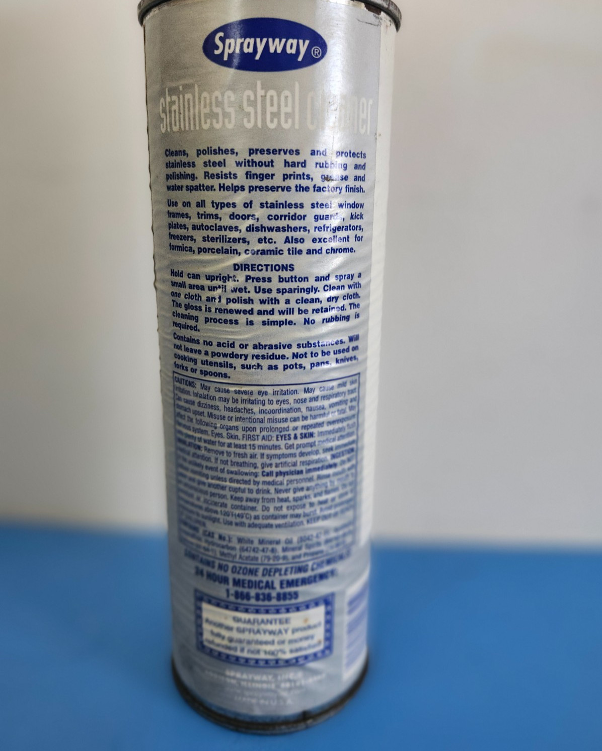 Sprayway Vintage Spray Can Oil-based Stainless Steel Cleaner and Polish, 15 Oz.