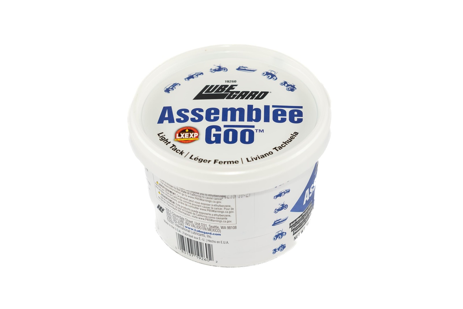 19260 Assemblee Goo, Blue, Light Tack Lubricant, 16 oz.