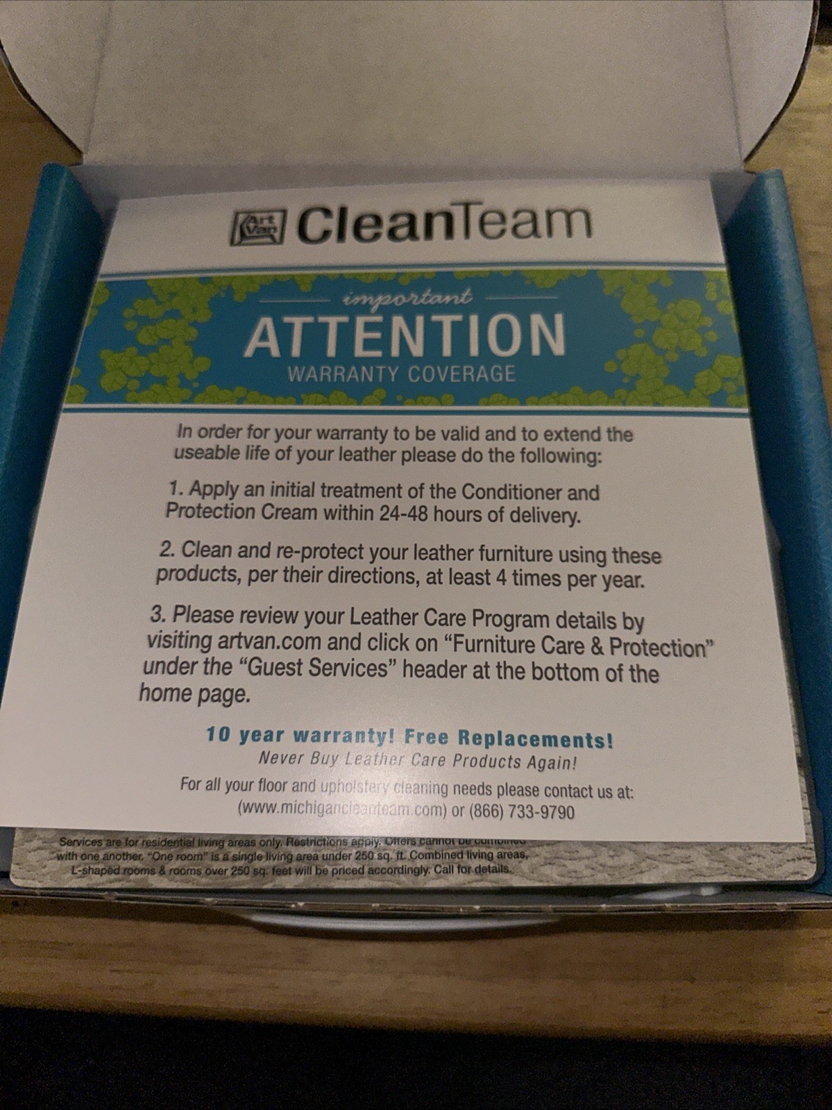 Art Van Earth Friendly Leather Cleaning & Protection Kit