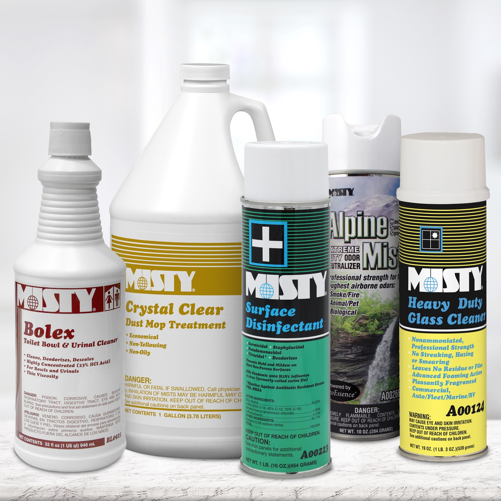 Misty Bolex Toilet Bowl and Urinal Cleaner – 32 oz (Case of 12) 1038799
