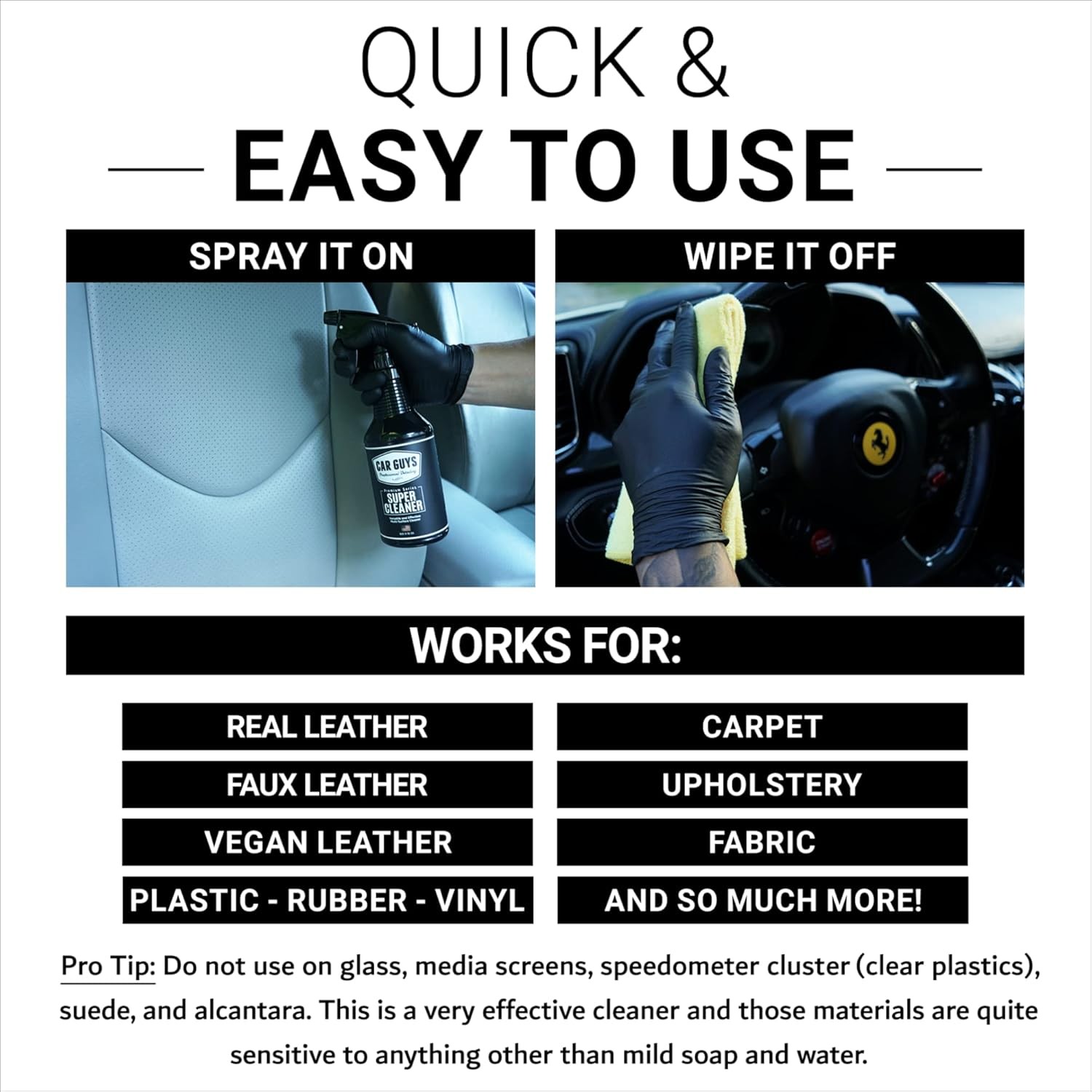 Car Interior Cleaner Stain Remover Upholstery Leather Fabric Seat Kit with Towel