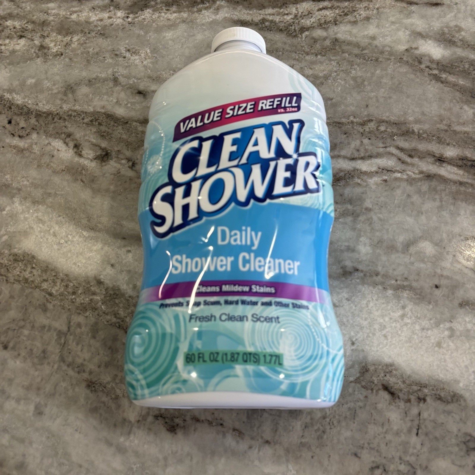 Clean Shower Daily Shower Cleaner Refill Cleans Mildew Stains 60 fl oz