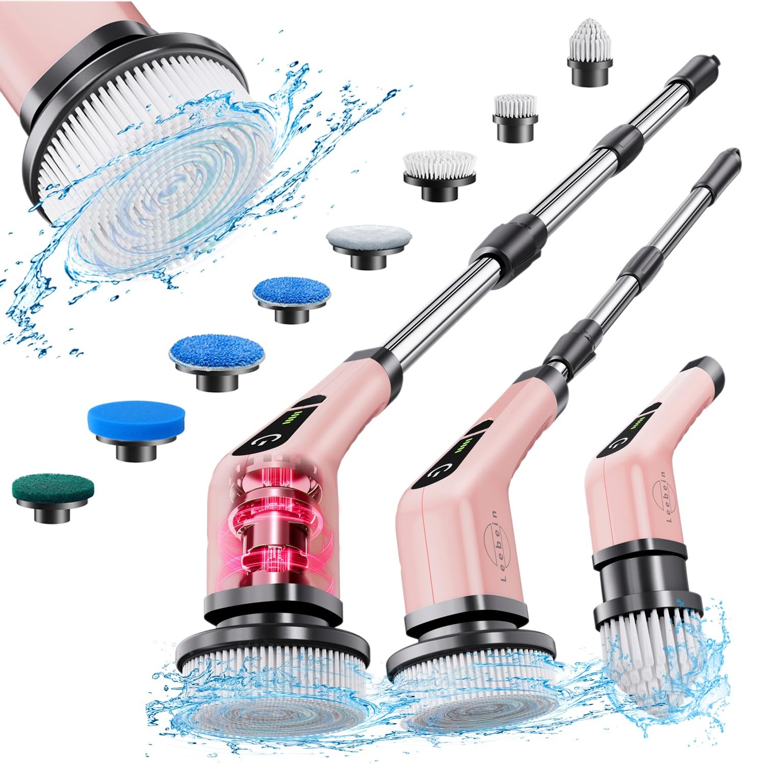 Electric Spin Scrubber, Cordless Powerful Scrub Brush for Cleaning Bathroom, …