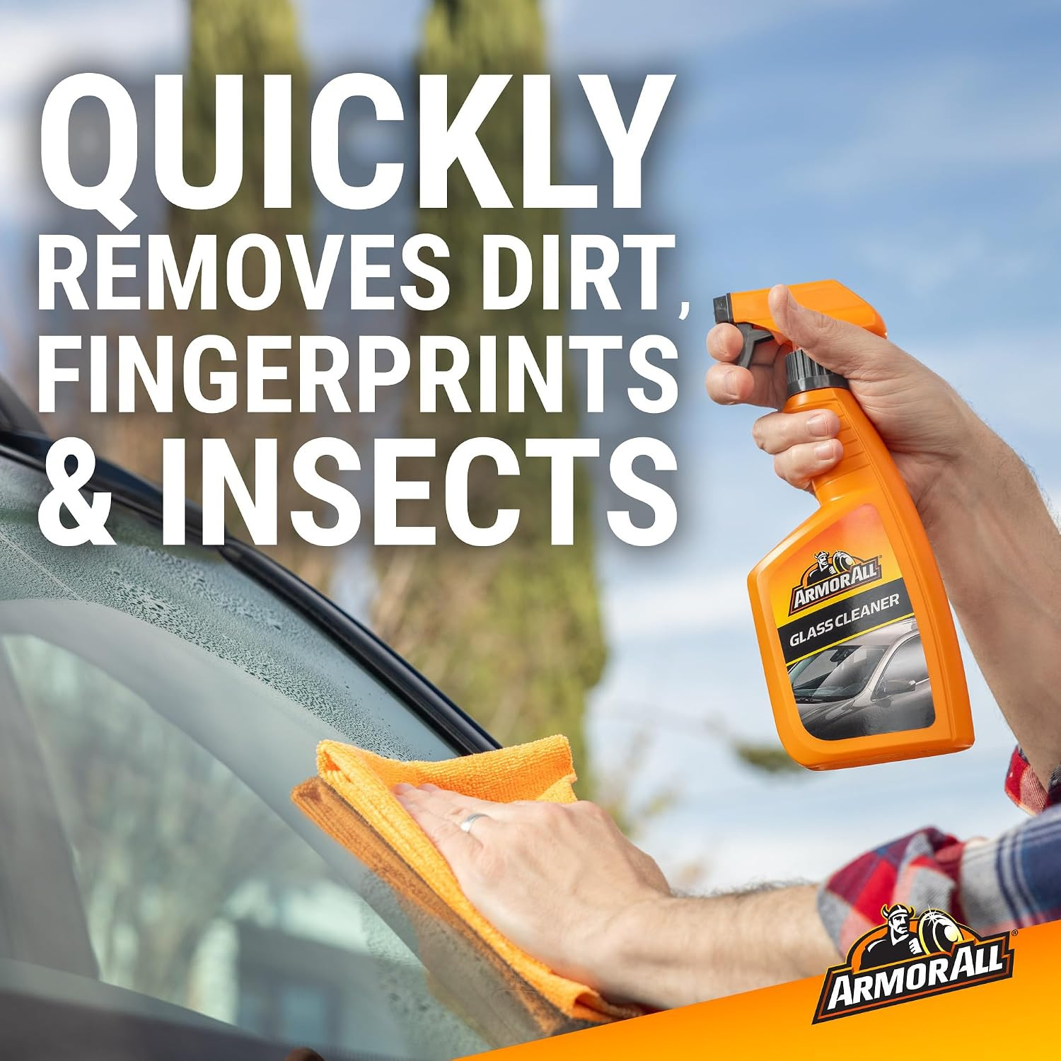 Liquid Auto Glass Cleaner by , Glass Cleaners for Cars, Trucks, 22 Fl