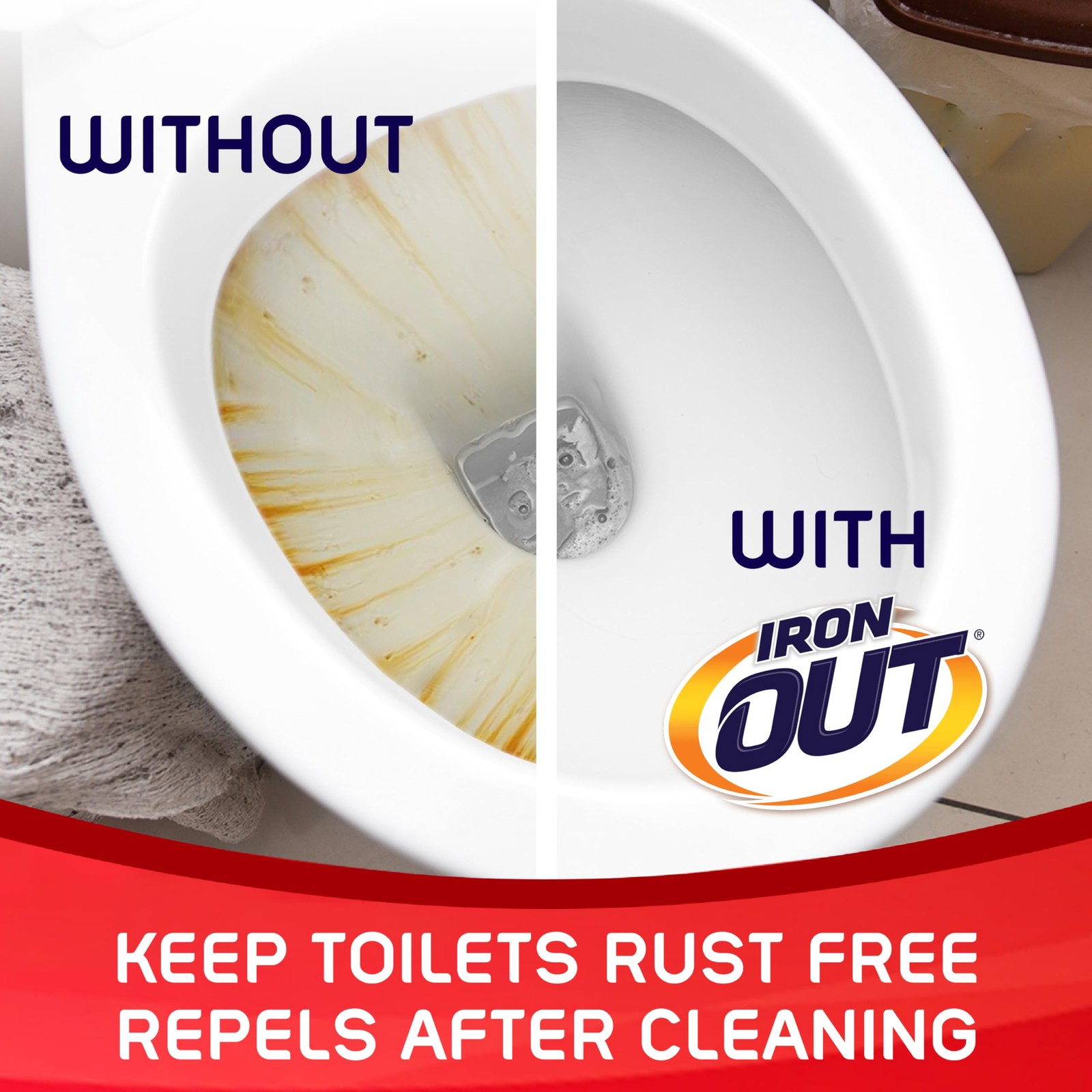 IronOut No Scent Toilet Bowl Cleaner 2.1 oz Powder