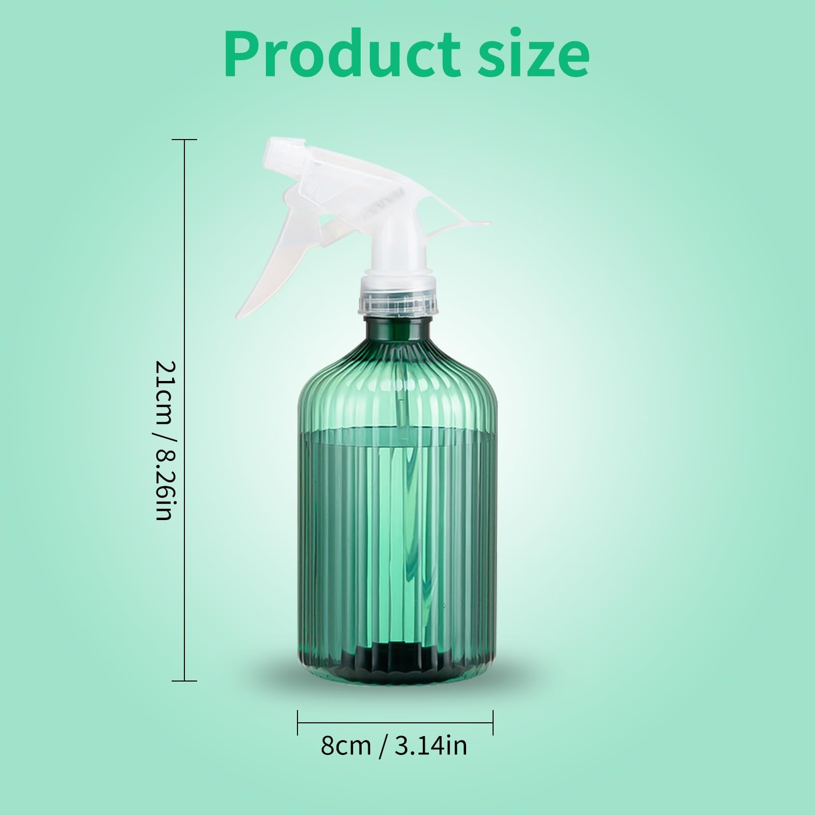 SSQMartt Plastic Spray Bottles 17oz (500ml) 2-Pack, Adjustable Mist & Stream …