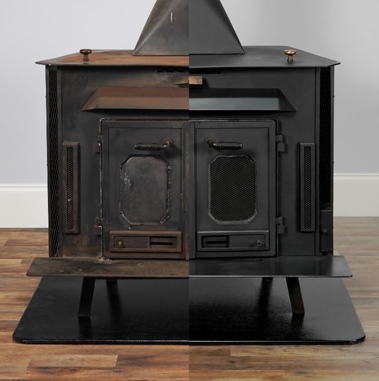 Rutland Liquid Stove and Grill Polish for Cast Iron and Steel – Restores Wood St