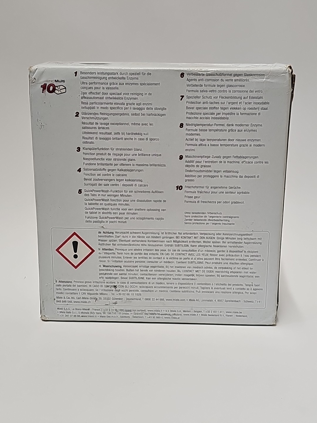 Miele UltraTabs All in 1 Dishwasher Tablets 60 Pack Fresh Scent NEW Sealed