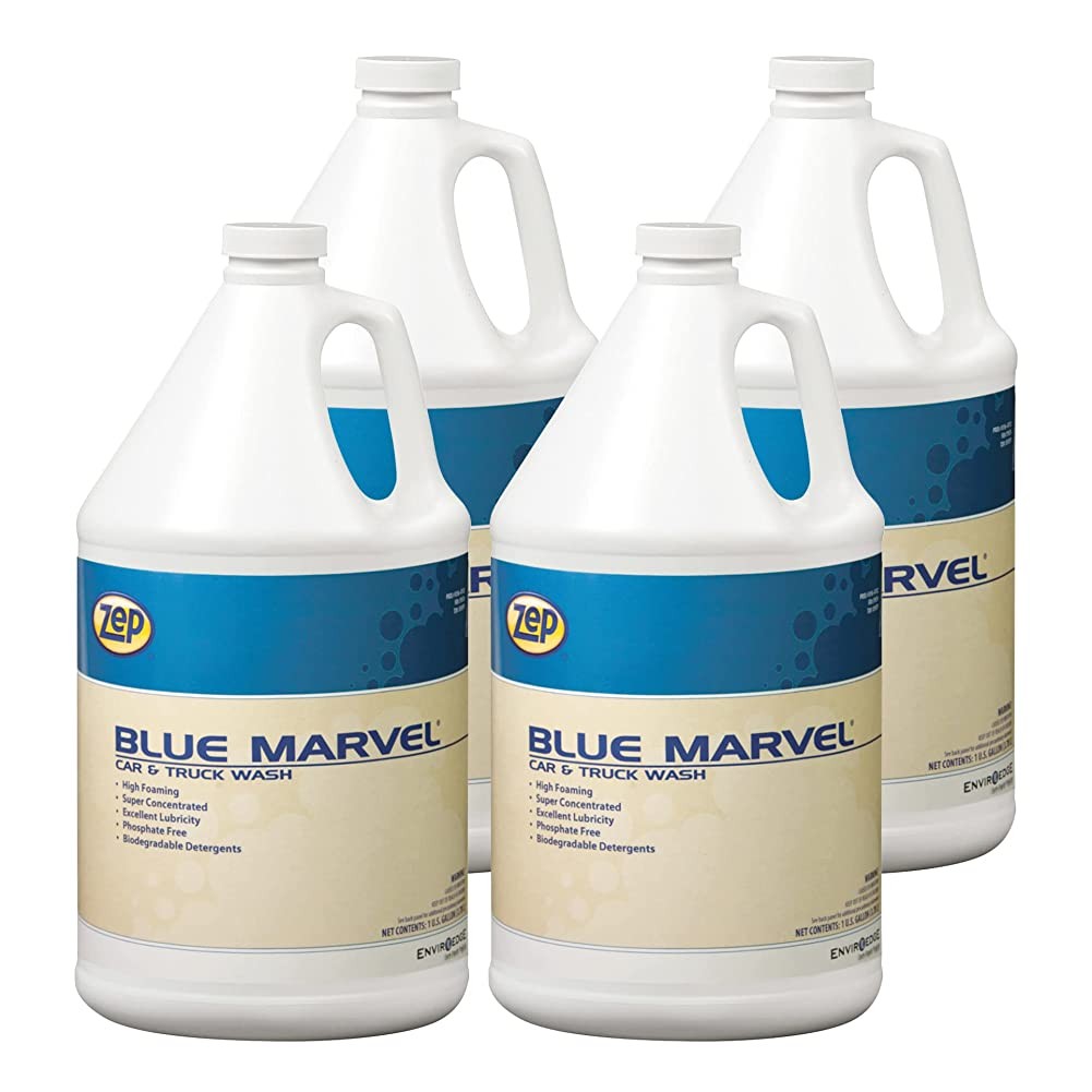Zep Blue Marvel Car and Truck Wash – 1 Gallon (Case of 4) 35624