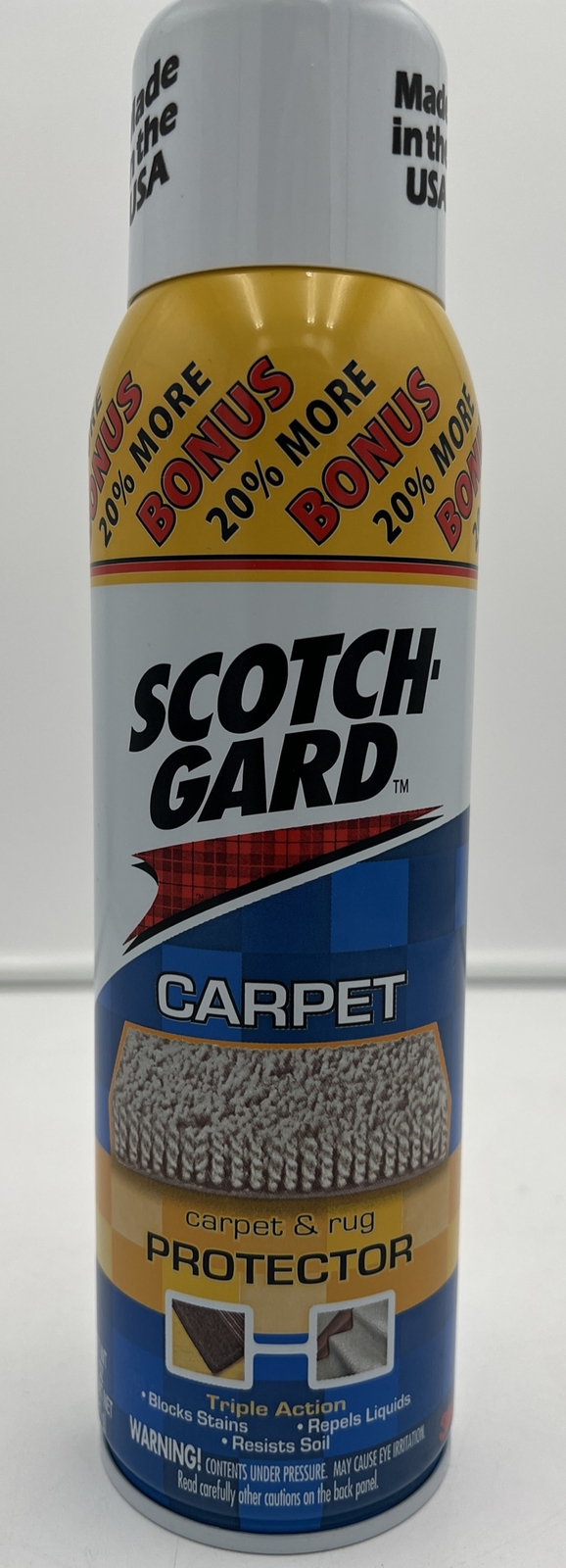 NEW Scotchgard Carpet & Rug Protector Triple Action Original Formula By 3M, 17oz