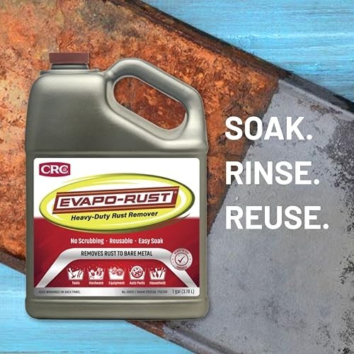 Rust Remover 128 oz Gallon Non-Toxic Water Based for Automotive Tools Cast Iron