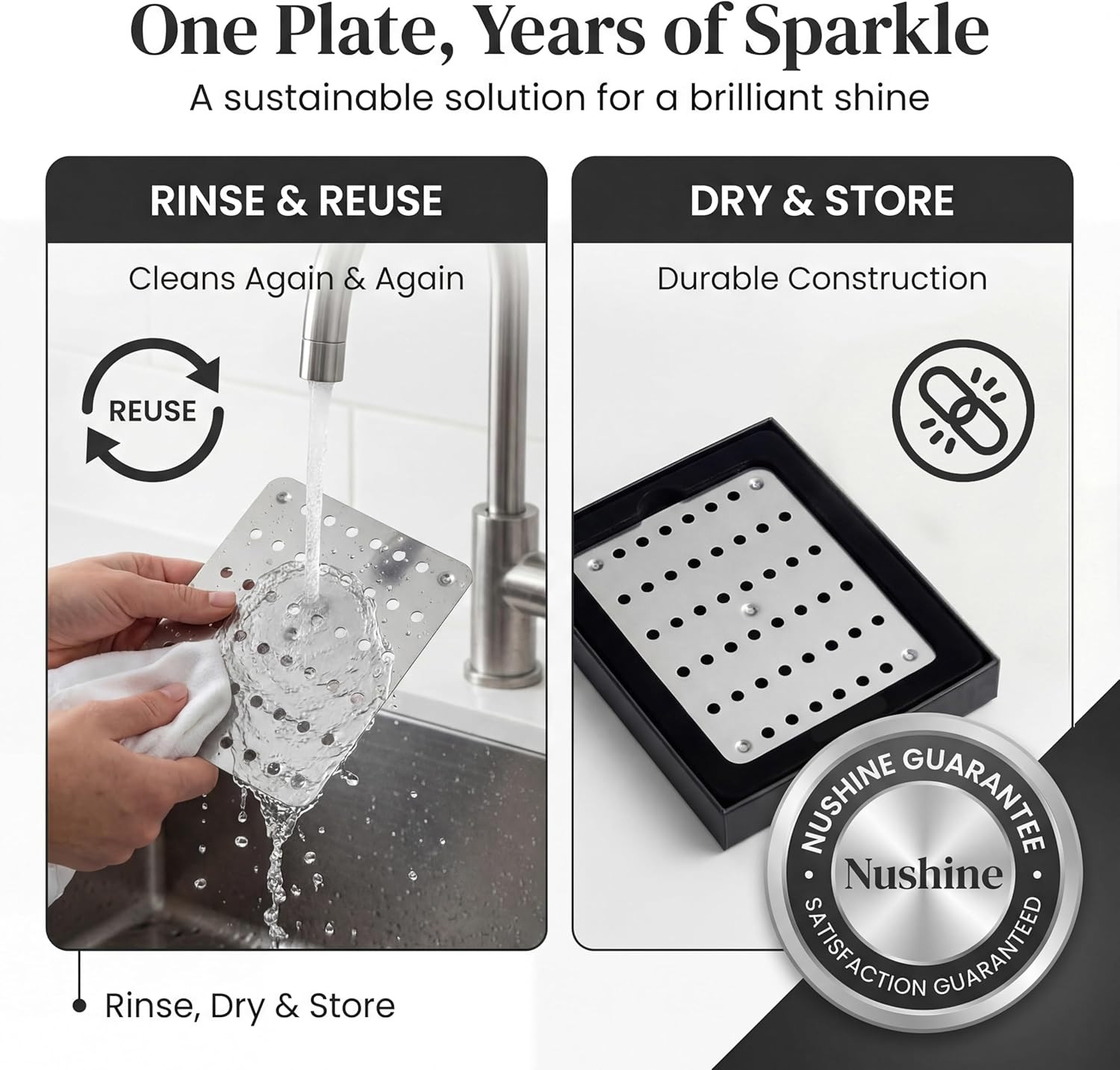 Magic Cleaning Plate (LARGE 230X 154Mm) – Cleans Many Items at Once! Reuse Multi