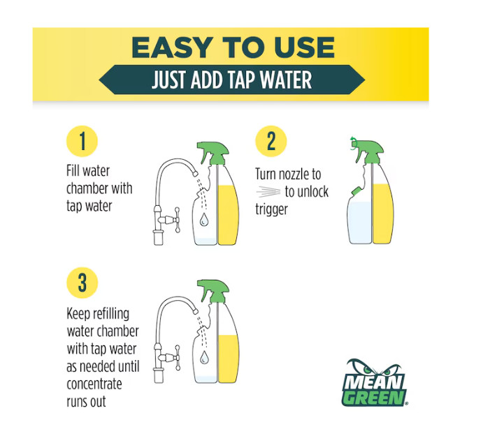 Mean Green Refillable 28.6oz Citrus Green Tea Liquid All-Purpose Cleaner