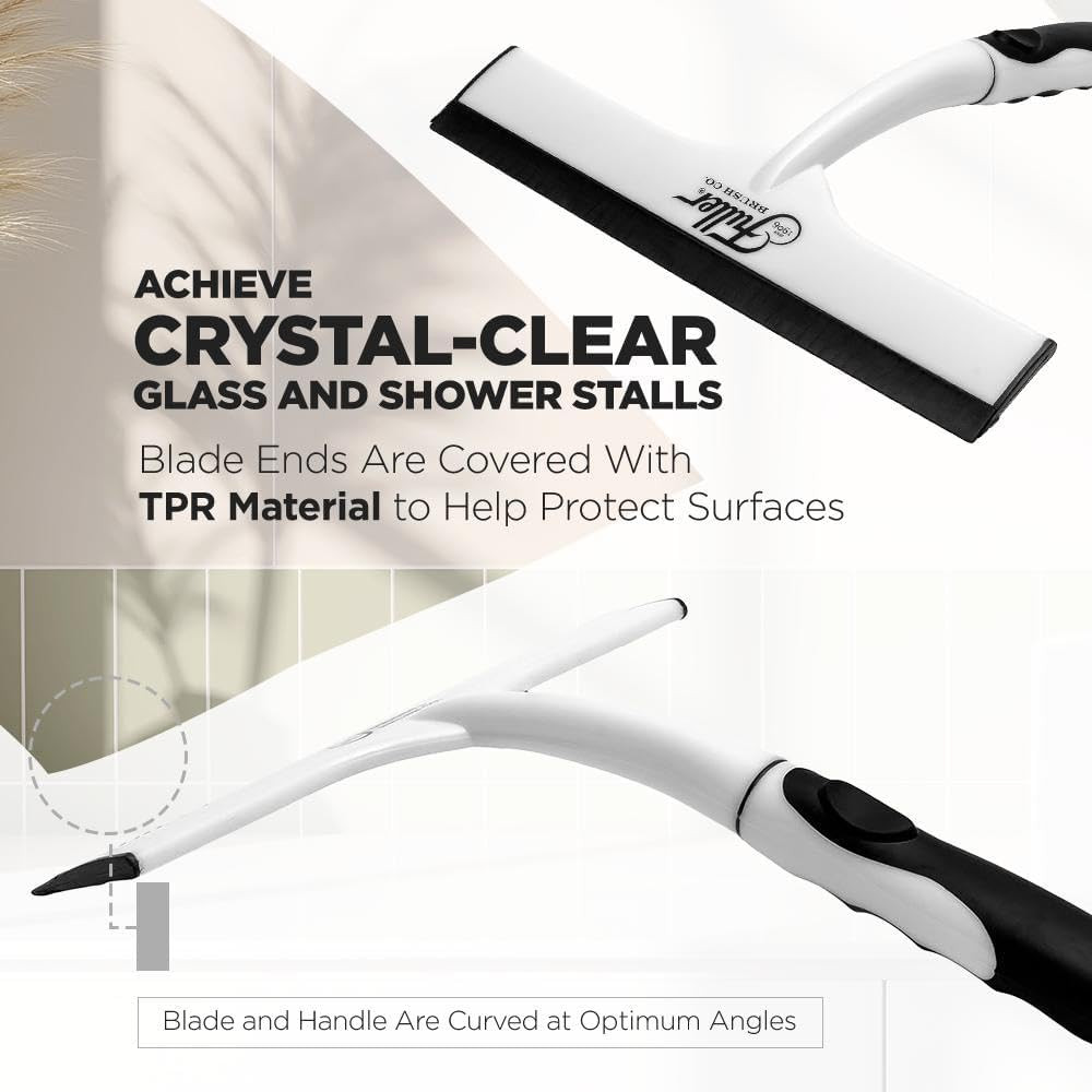 Easy Grip Handheld Squeegee – for Shower Walls, Doors, Tub Surfaces