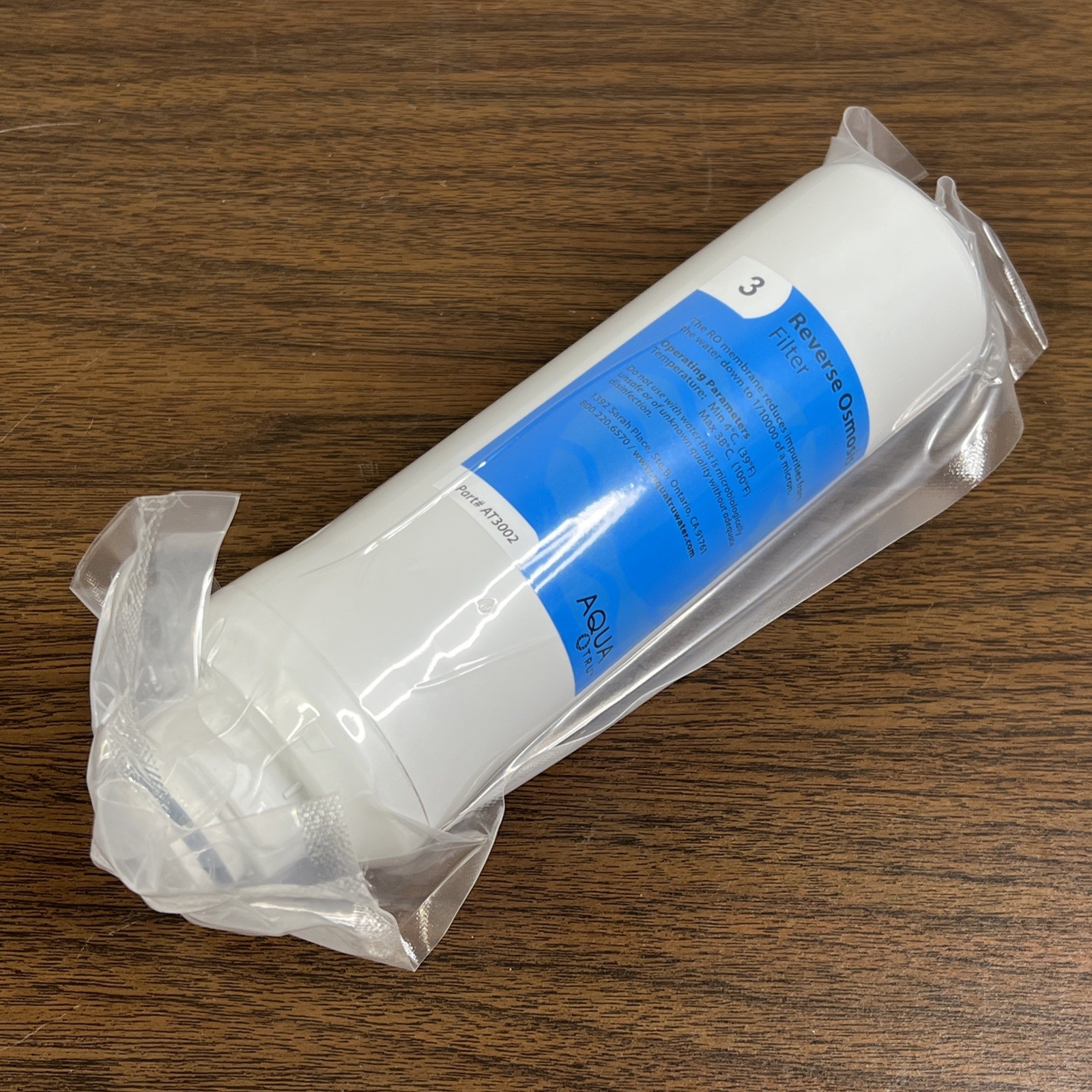 AQUATru AT3002 Reverse Osmosis Stage 3 Replacement Water Filter New