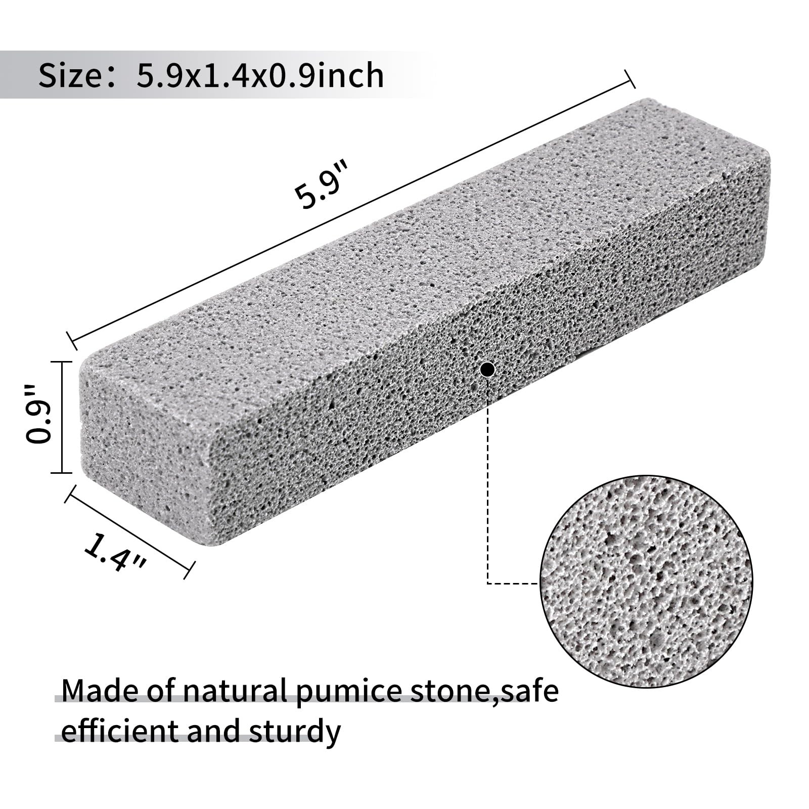 36 Pack Pumice Stones for Toilet Cleaning Bowl Stick,Pumice Scouring Pad Pumi…